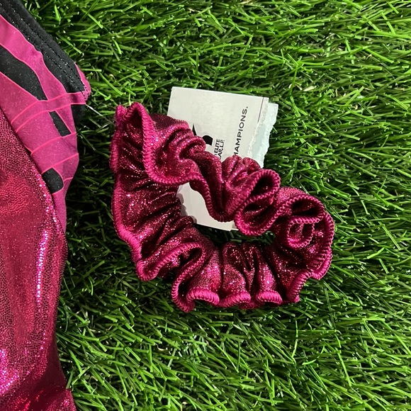 GK Gymnastics Leotard - Xcel Regionals championships - with matching scrunchie - Picture 4 of 6